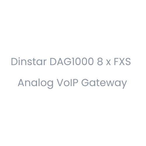 Dinstar DAG1000 8FXS Analog VoIP Gateway Dinstar DAG1000 8FXS Analog VoIP Gateway