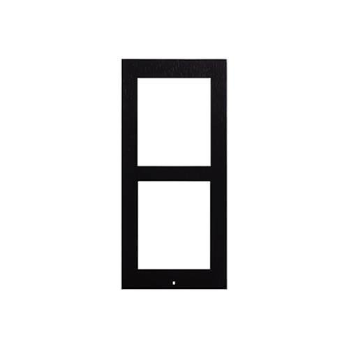 IP Verso Frame for Surface Installation, 2 Modules Black Color